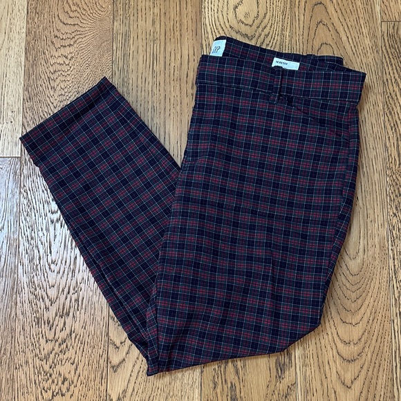 GAP Tartan Plaid Signature Skinny Ankle Pant Size 14P - Picture 2 of 9